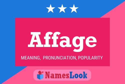 Affage Name Poster