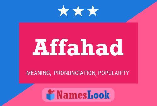 Affahad Name Poster