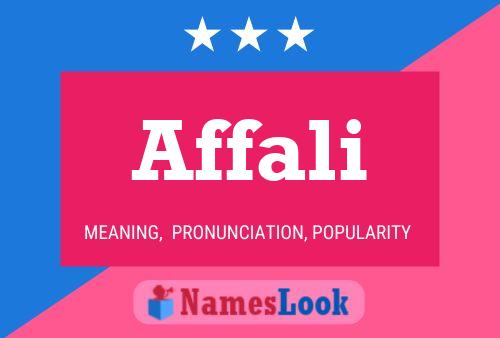 Affali Name Poster