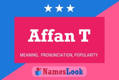 Affan T Name Poster