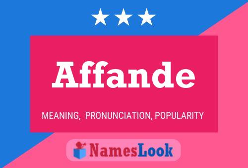 Affande Name Poster