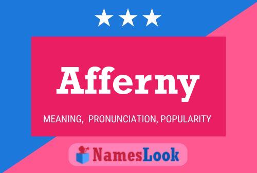 Afferny Name Poster