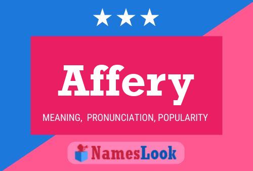 Affery Name Poster