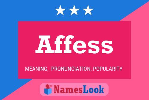 Affess Name Poster