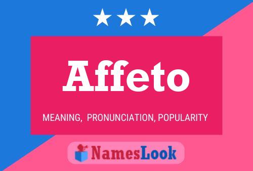 Affeto Name Poster