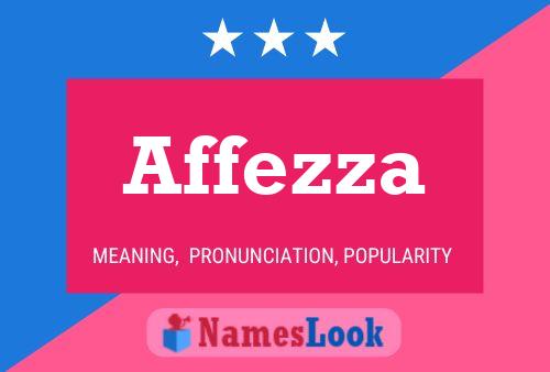 Affezza Name Poster