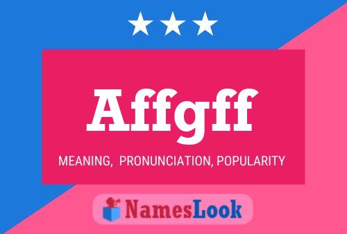 Affgff Name Poster