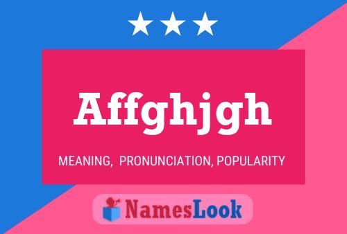 Affghjgh Name Poster