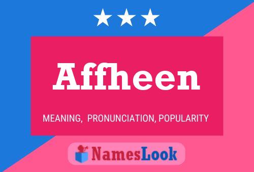 Affheen Name Poster