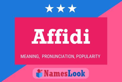 Affidi Name Poster