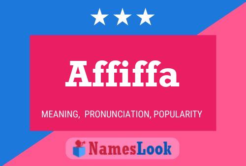 Affiffa Name Poster