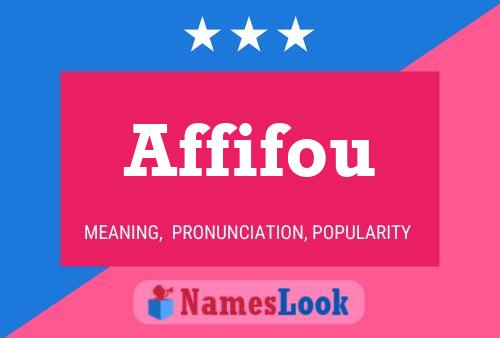 Affifou Name Poster