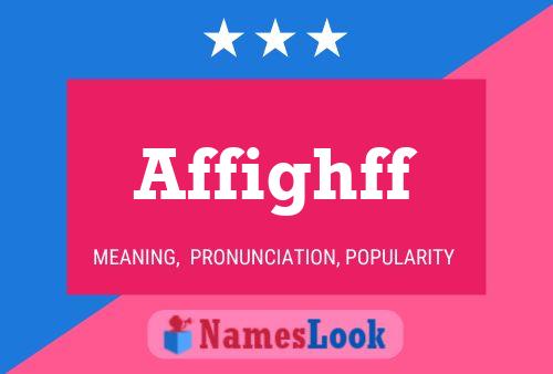 Affighff Name Poster