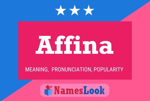 Affina Name Poster