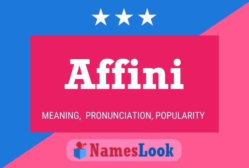 Affini Name Poster