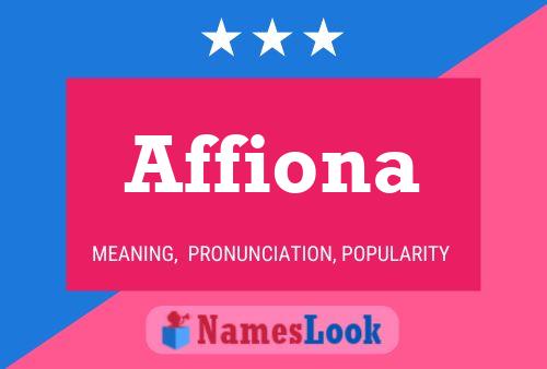 Affiona Name Poster