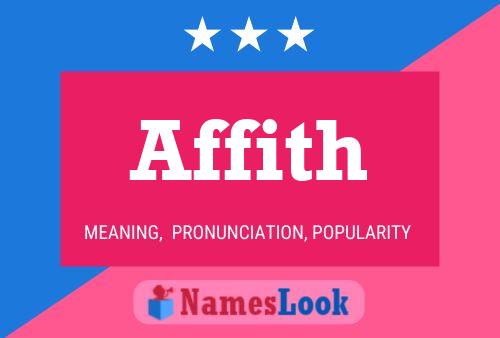 Affith Name Poster