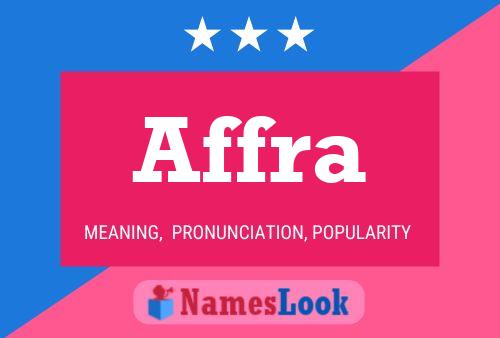 Affra Name Poster