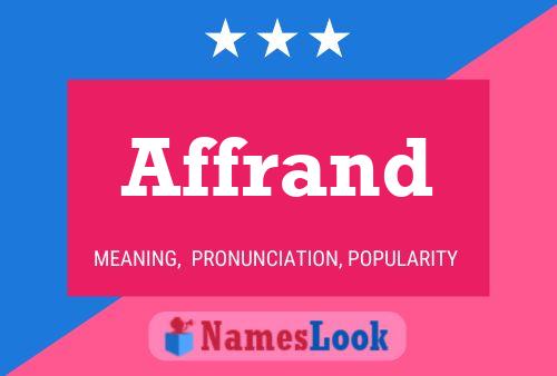 Affrand Name Poster