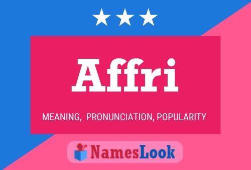 Affri Name Poster