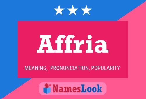 Affria Name Poster