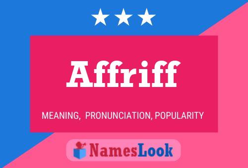 Affriff Name Poster