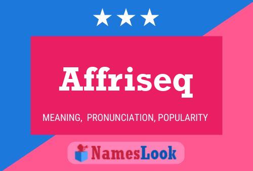 Affriseq Name Poster