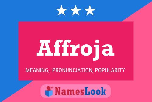 Affroja Name Poster