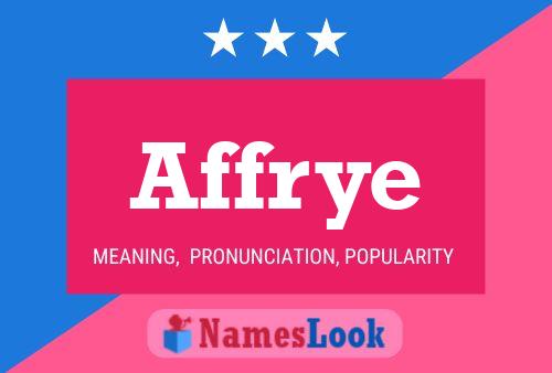 Affrye Name Poster