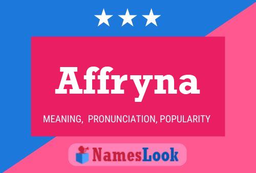 Affryna Name Poster