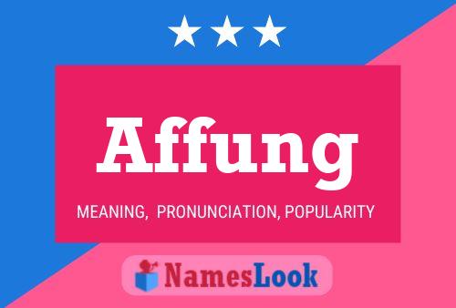 Affung Name Poster