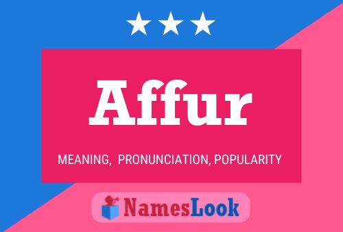 Affur Name Poster