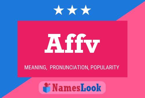 Affv Name Poster