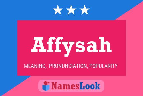 Affysah Name Poster