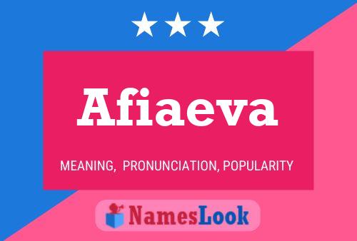 Afiaeva Name Poster