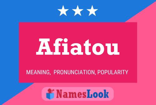 Afiatou Name Poster