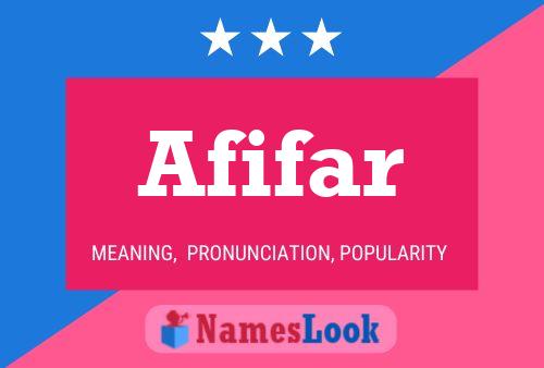 Afifar Name Poster