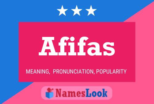 Afifas Name Poster