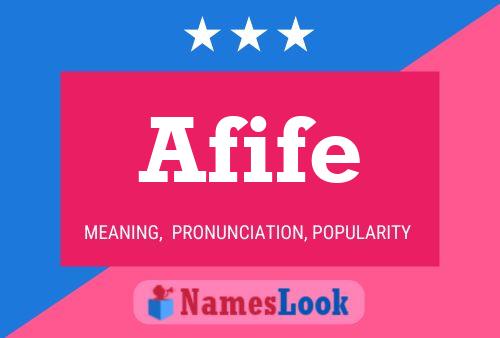 Afife Name Poster