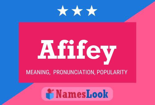 Afifey Name Poster