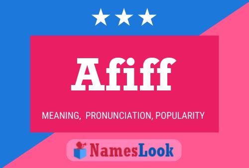 Afiff Name Poster