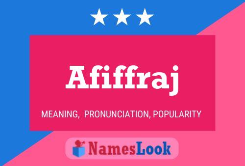 Afiffraj Name Poster