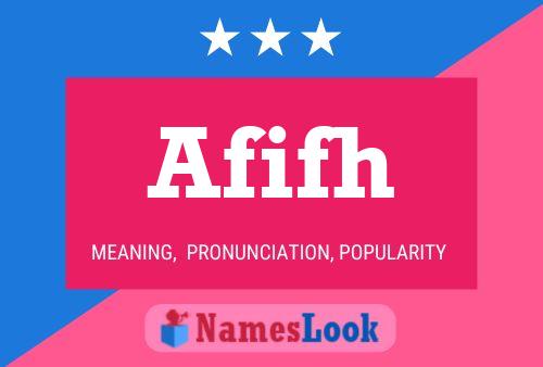 Afifh Name Poster