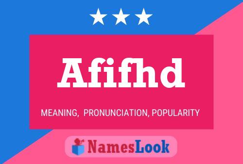 Afifhd Name Poster