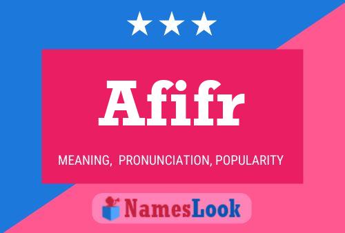 Afifr Name Poster