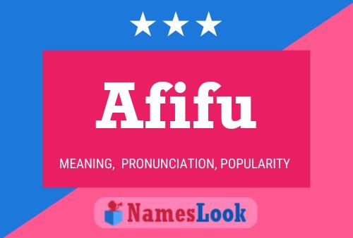 Afifu Name Poster