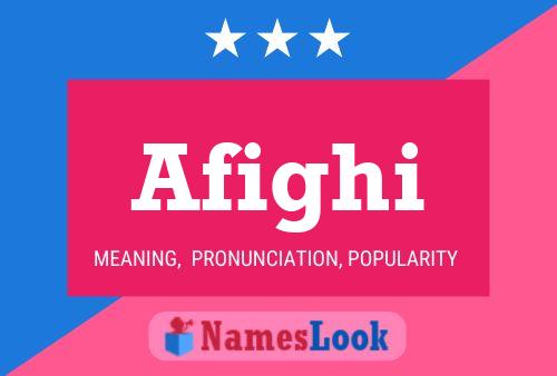 Afighi Name Poster