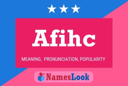 Afihc Name Poster