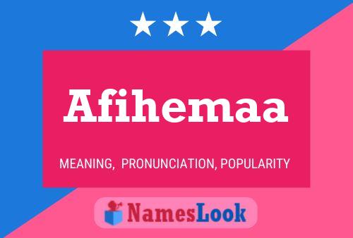 Afihemaa Name Poster