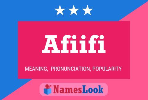 Afiifi Name Poster